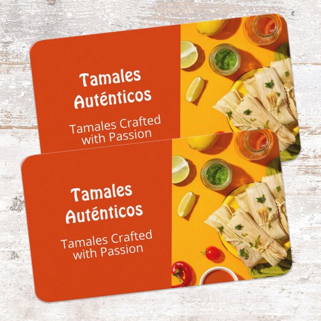 Tarjeta De Visita Tamales calientes (Tamale Cards)