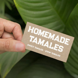 Tarjeta De Visita Tamales caseros