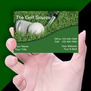 Tarjeta De Visita Tamaño Euro de la industria del golf