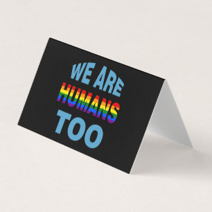 Tarjeta De Visita También somos humanos