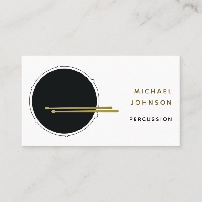 Tarjeta De Visita Tambores (Anverso)