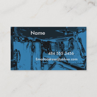 Tarjeta De Visita Tambores azules