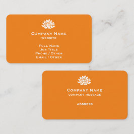 Tarjeta de visita Tangerine personalizable