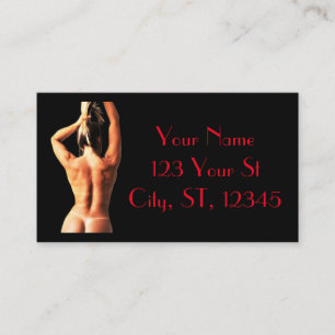 Tarjeta De Visita Tanlines de modelo de aptitud Thunder_Cove