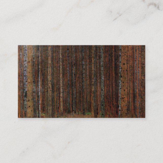 Tarjeta De Visita Tannenwald Gustav Klimt (Anverso)