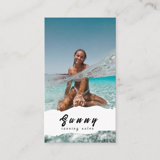 Tarjeta De Visita Tanning Salon Business Card (Anverso)