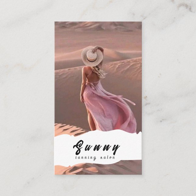Tarjeta De Visita Tanning Salon Business Card (Anverso)