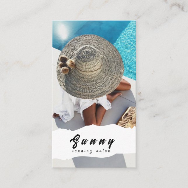 Tarjeta De Visita Tanning Salon Business Card (Anverso)