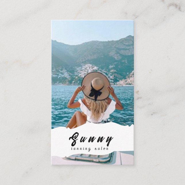 Tarjeta De Visita Tanning Salon Business Card (Anverso)