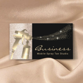 Tarjeta De Visita Tanque de pulverización móvil para aerógrafo negro