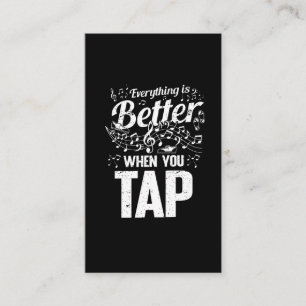 Tarjeta De Visita Tap Dancer Musical Step Dance Teacher