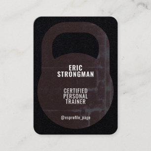 Tarjeta De Visita Tapa con forma de campanilla rústica