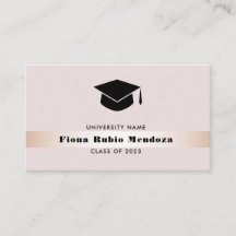 Tapa de graduación de oro rosa Chic de lujo Nombre