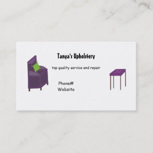 Tarjeta De Visita Tapicería y Diseño