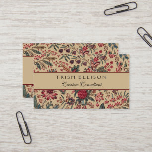 Tarjeta De Visita Tapiz floral Neoblework Flor Art