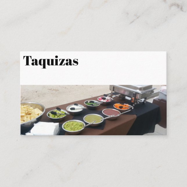 Tarjeta De Visita Taquiza (Anverso)