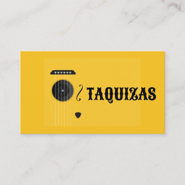 Tarjeta De Visita Taquizas (Anverso)