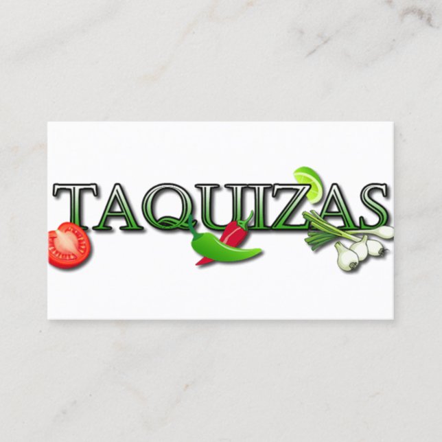 Tarjeta De Visita Taquizas (Anverso)