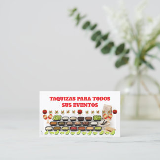 Tarjeta De Visita Taquizas