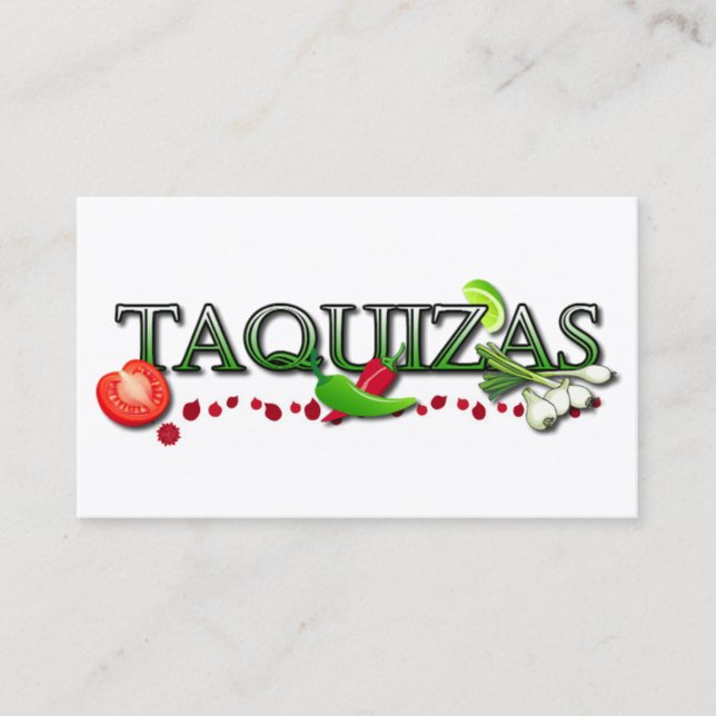 Tarjeta De Visita Taquizas (Anverso)
