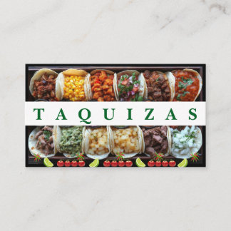 Tarjeta De Visita Taquizas. Business Card