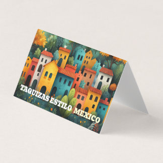 Tarjeta De Visita Taquizas estilo México