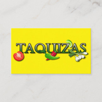 Tarjeta De Visita Taquizas taco