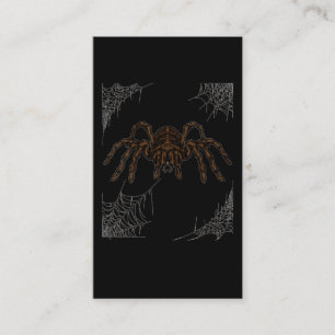 Tarjeta De Visita Tarantula Cobwebs Spider Halloween