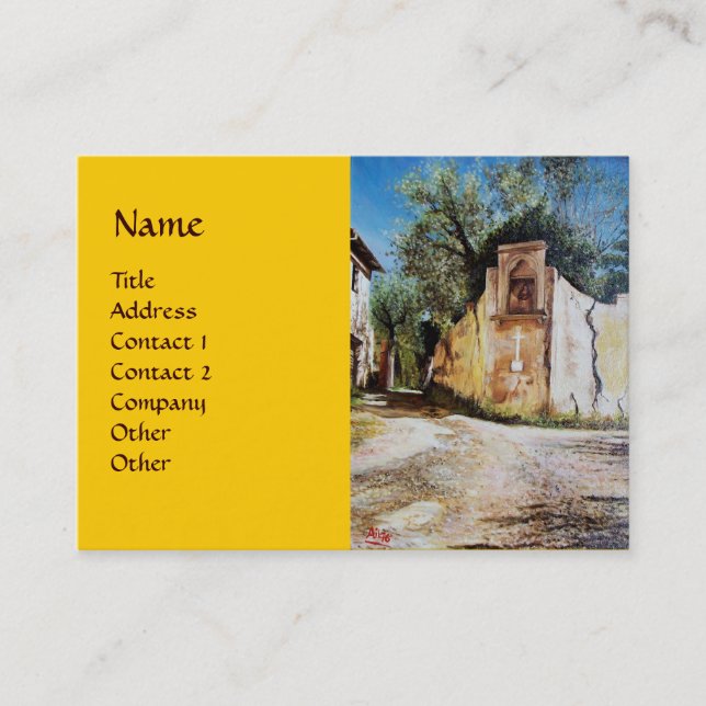 Tarjeta De Visita TARDE EN RIMAGGIO / Toscana View (Anverso)