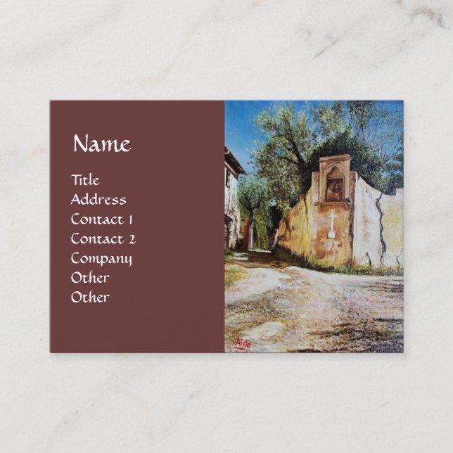 Tarjeta De Visita TARDE EN RIMAGGIO / Toscana View (Anverso)