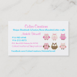 Tarjeta De Visita tarjeta, creaciones de los Colies, &Custom hecho a