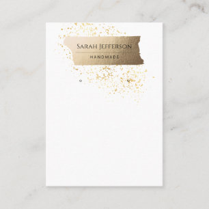 Tarjeta De Visita 	Tarjeta de ganancia Minimalista ProfessionalFaux