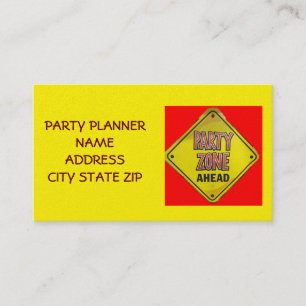 TARJETA DE VISITA "TARJETA DE NEGOCIO DE FIESTA PLANNER