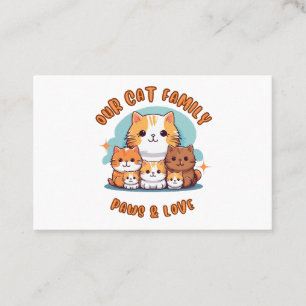 Tarjeta De Visita "Tarjeta de Presentación de Nuestra Familia Felina