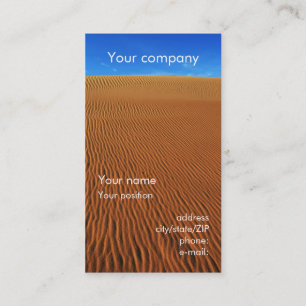 Tarjeta De Visita "Tarjeta de visita de la duna de arena"
