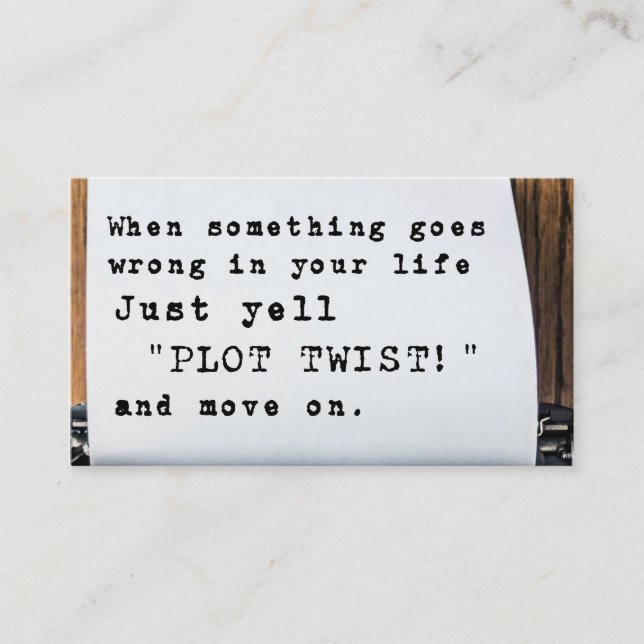 Tarjeta De Visita "Tarjeta de visita de la torsión del diagrama" (Anverso)