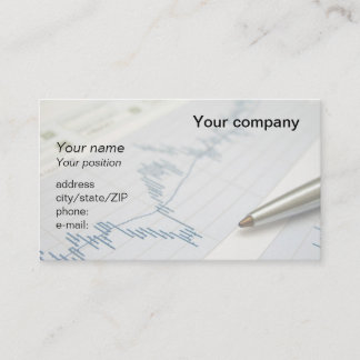 Tarjeta De Visita "Tarjeta de visita del gráfico y de la pluma del