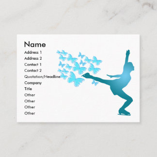 Tarjeta De Visita ¡Tarjeta de visita del patinaje de hielo -