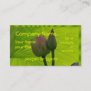 Tarjeta De Visita Tarjeta-personalizar del contacto de Lotus