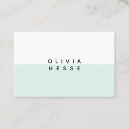 Tarjeta De Visita Tarjeta visita Minimal Blue White Business Card