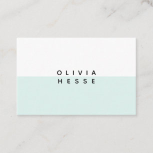Tarjeta De Visita Tarjeta visita Minimal Blue White Business Card