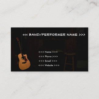 Tarjeta De Visita ¡Tarjetas de visita adaptables del músico!