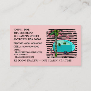 TARJETA DE VISITA ¡TARJETAS DE VISITA CONSERVADAS DE LOS REMOLQUES