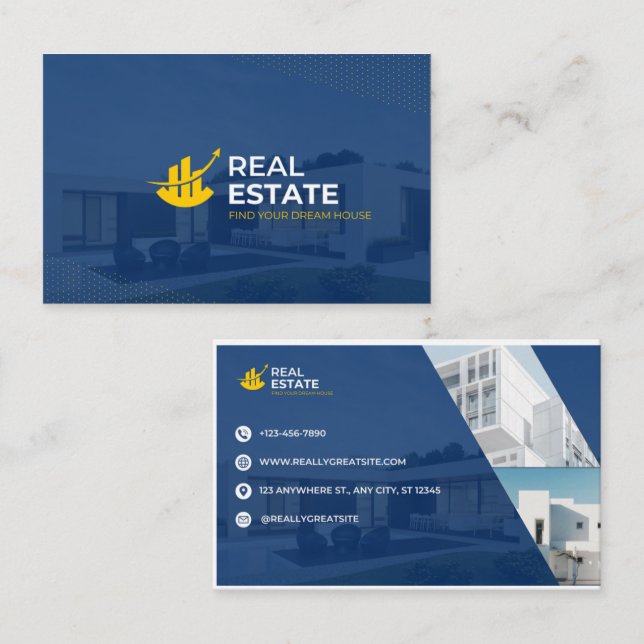 Tarjeta De Visita "Tarjetas de visita profesional Personalizado" (Anverso / Reverso)