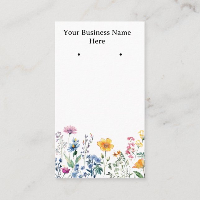 Tarjeta De Visita Tarjetas/tarjetas de visita de flores silvestres (Anverso)