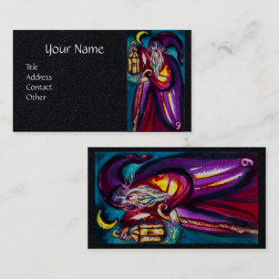 Tarjeta De Visita TAROS DE LAS SOMBRAS PERDIDAS, EL HERMIT Black Pap