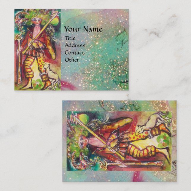 TARJETA DE VISITA TAROS DE LAS SOMBRAS PERDIDAS / EL TONO (Anverso / Reverso)