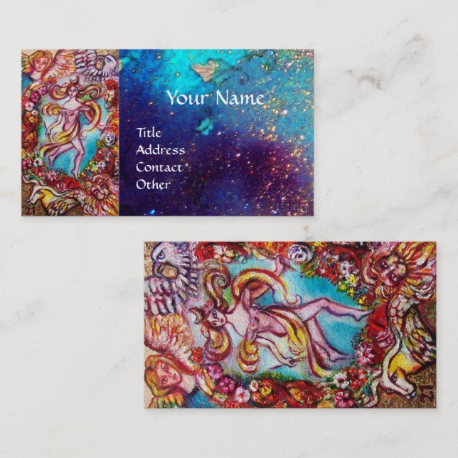 Tarjeta De Visita TAROS DE LAS SOMBRAS PERDIDAS EN EL Mundo (Anverso / Reverso)