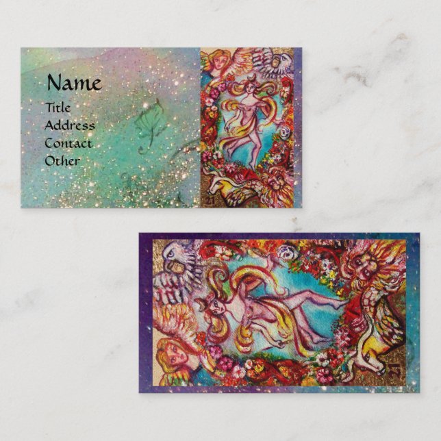 Tarjeta De Visita TAROS DE LAS SOMBRAS PERDIDAS EN EL Mundo (Anverso / Reverso)