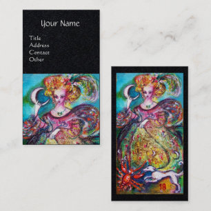 TARJETA DE VISITA TAROS DE LAS SOMBRAS PERDIDAS / LA MUJER DE LA LUN